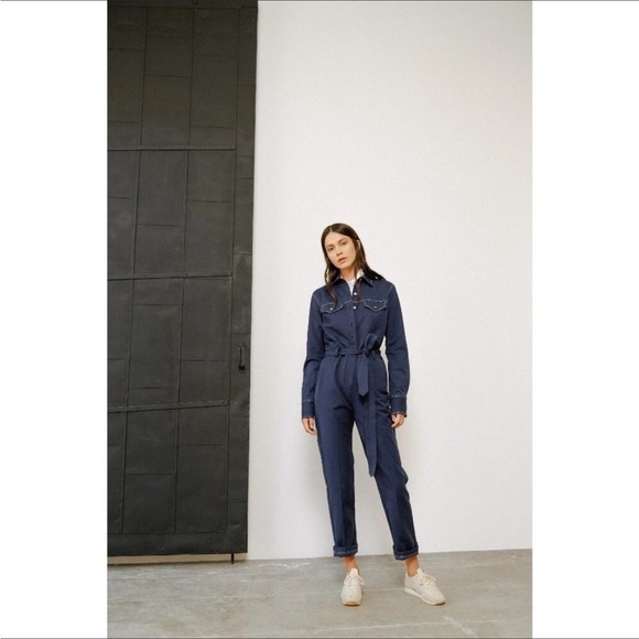 BLDWN Harley Utility Coverall Jumpsuit Nocturnal Blue One Piece Cotton Twill XS - Picture 11 of 11